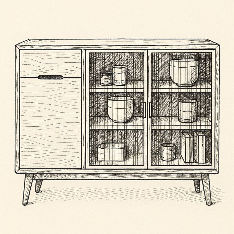 Manija Sideboard, 33.85" H x 39.37" W x 15.74" D