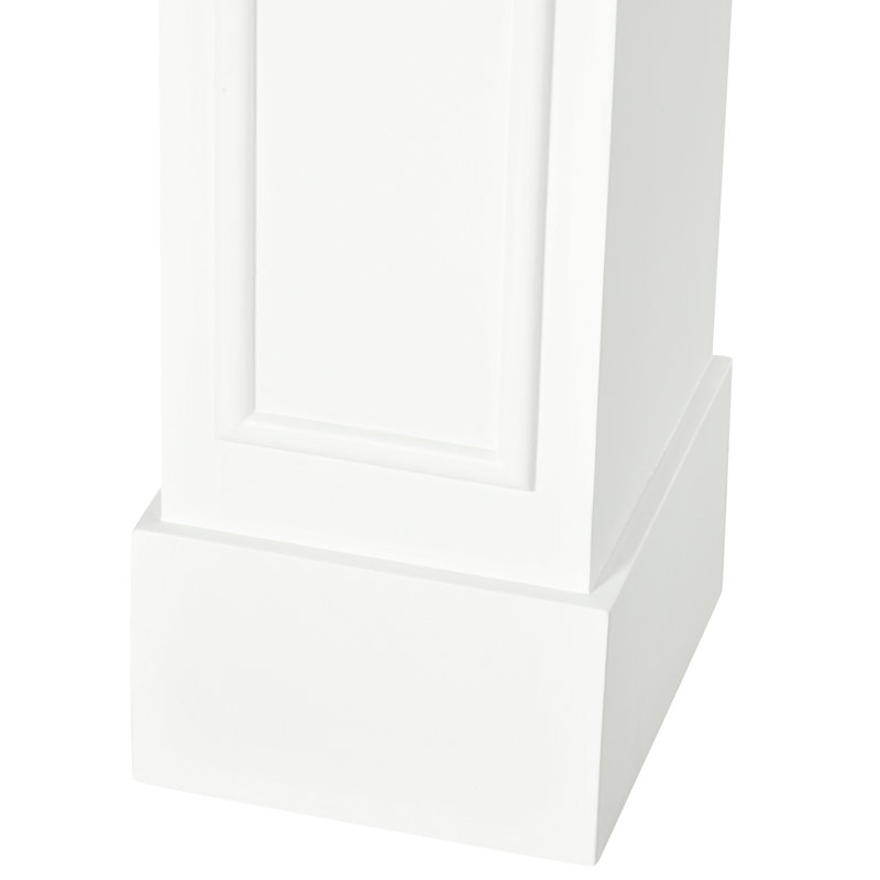 Manteau de cheminée moderne blanc, largeur intérieure de 29 po, marque décorative, zone d'exposition de 45,25 po de largeur, facile à laver et à rincer, chute, partie intérieure électrique, récurage d'ornement, basculement, utilisation