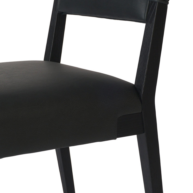 Tamari Dining Chair-Sonoma Chestnut, Brickhouse Black/Black Ash