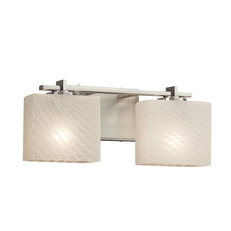 Éclairage pour meuble-lavabo 2 lumières 18w Casson, Nickel brossé