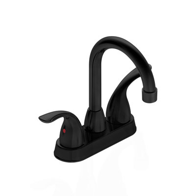 Bothwa Home 12.06" CUPC Certified 2-Handle Bathroom Sink Faucet (Matt Black Finish)