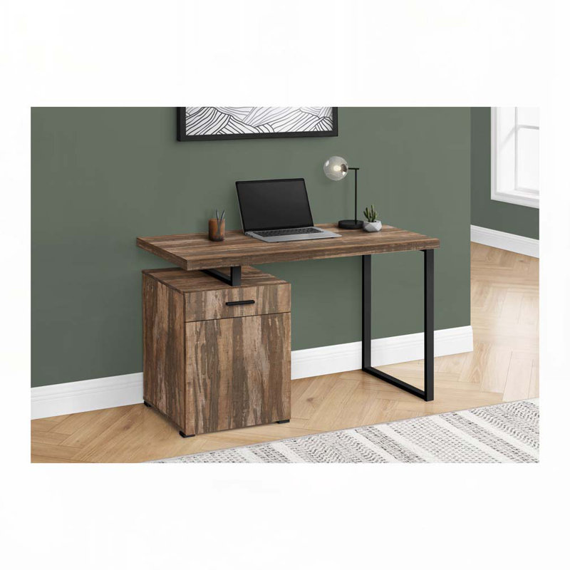 Bureau d'ordinateur personnel, Brun / Noir