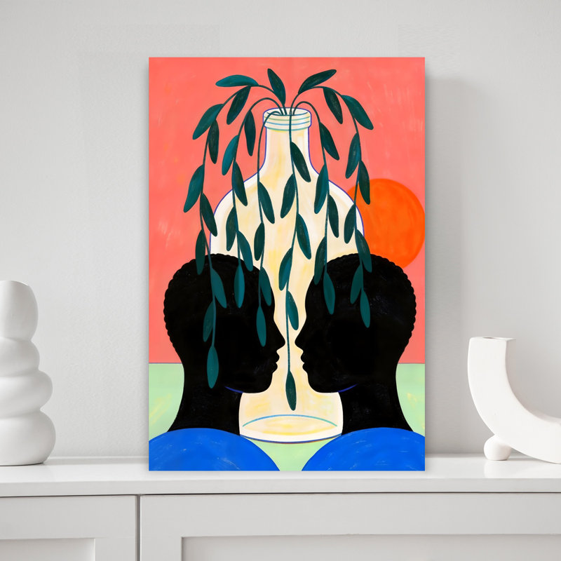 «Unbottle Abstract», art mural contemporain audacieux, H 18 po x l 12 po