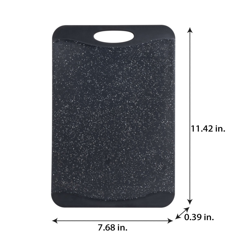 Rebrilliant Dylan Granite Look Plastic Cutting Board, 0.35"H x 7.87"W x 11.42"D