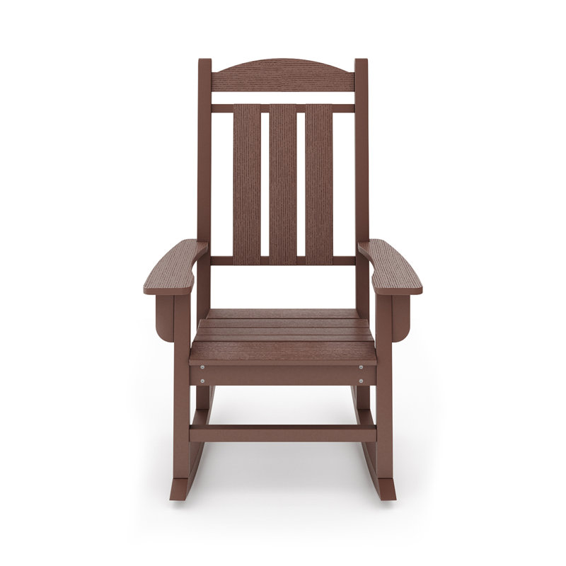 Traditional Porch Rocker, Brown