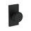 Vashon Privacy Knob with Contemporary 5in Rose in Satin Nickel