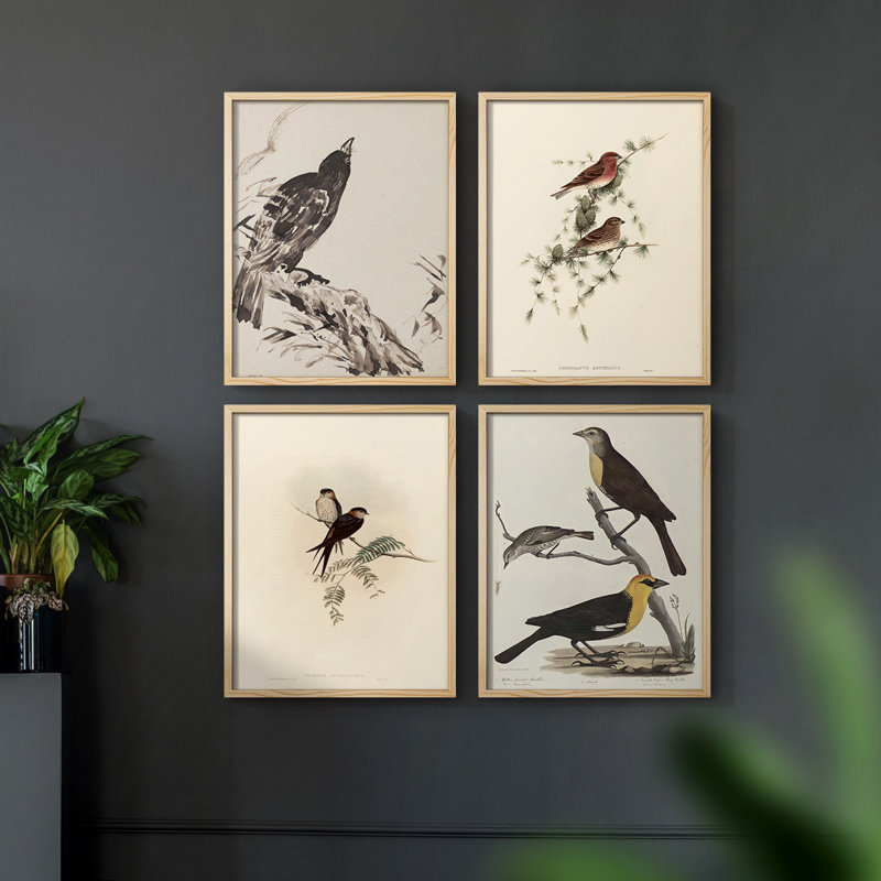 «Vintage Animal Print», 4 pièces sur papier