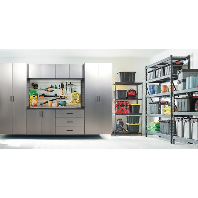 Series Wall Storage - 32 In. W X 16 H D Metal Cabinet, Metallic Gray, , Heat & Water , 2X Thicker Edge Banding Resistance, Thickened