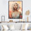 «Sensual Grace Art Nouveau Woman» rose et beige - impression