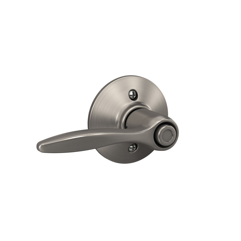 Delfayo Lever Bed & Bath Lock, Satin Nickel