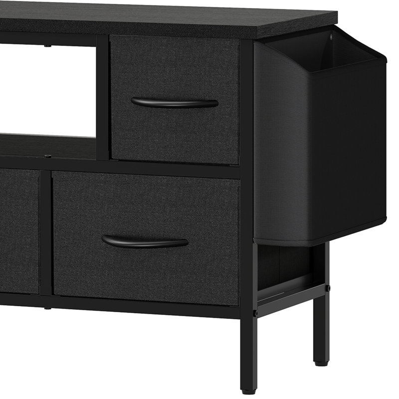100Cm TV  Unit，TV Cabinet for TVs up to 43", Black