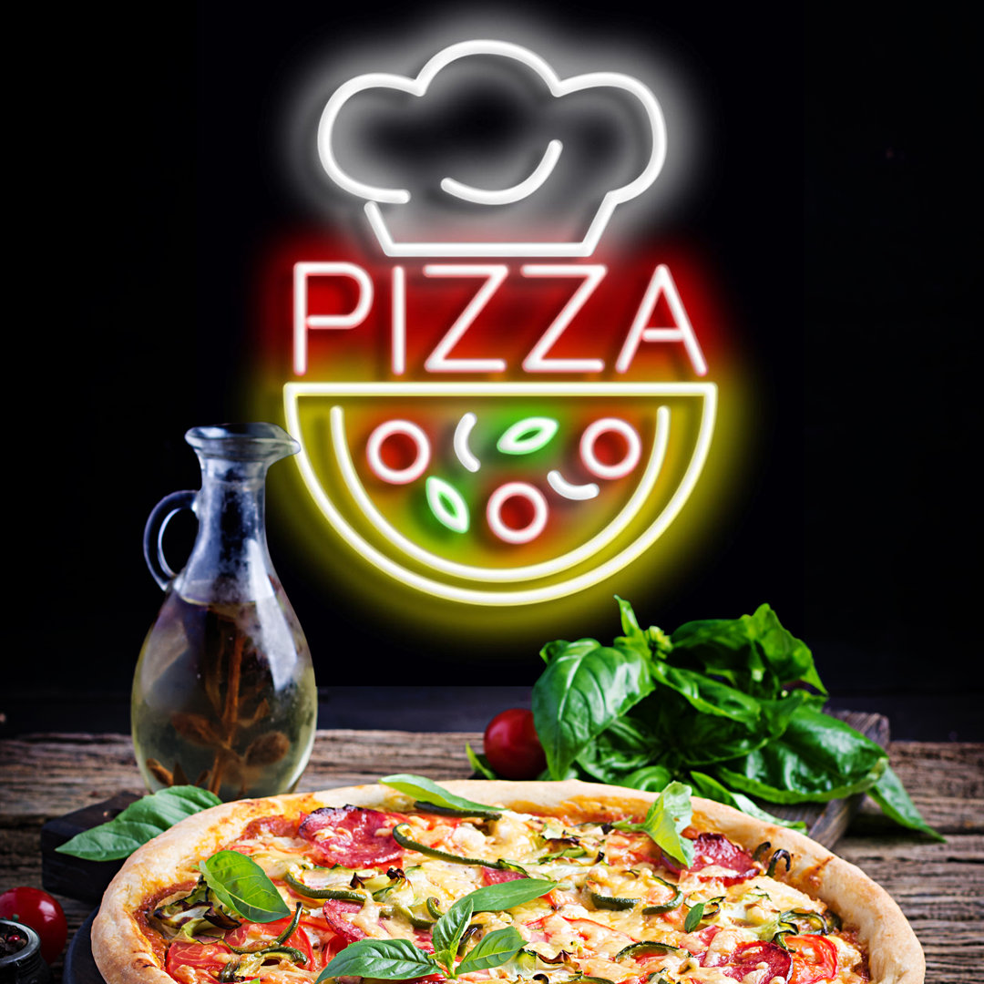Neon Sign Pizza Wall Décor