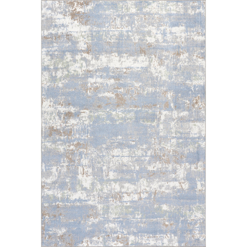Aaliyah SpinClean Casual Abstract Machine Washable Area Rug, Rectangle 7'10" x 10'