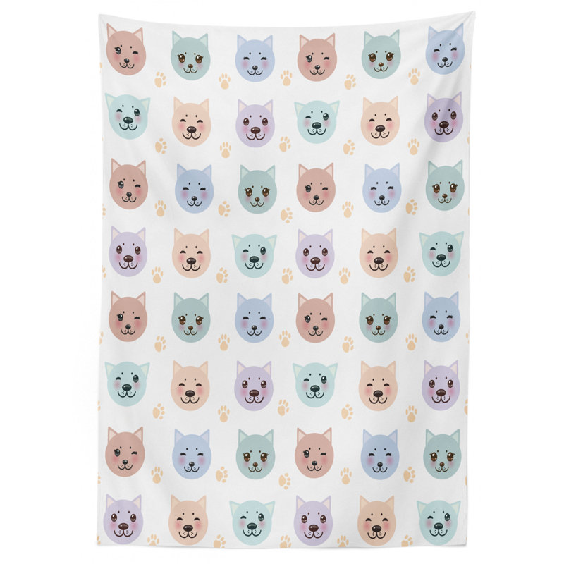 Cat Tablecloth, 84" L x 60" W