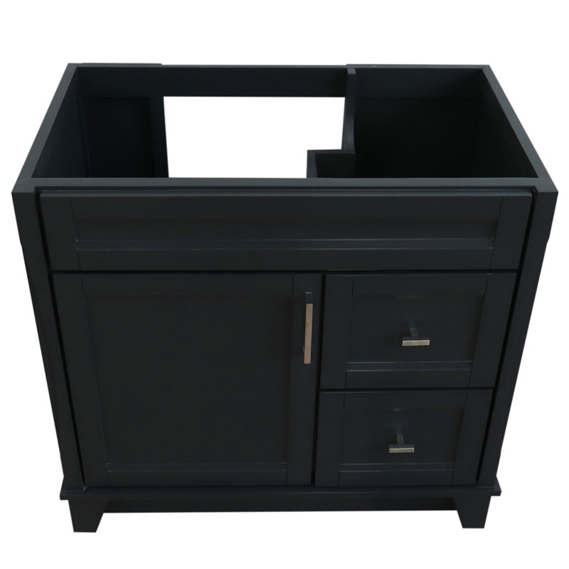 Base de meuble-lavabo simple 36 po seulement, Gris foncé