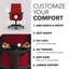 Chaise de travail à dossier moyen HON Ignition 2.0, inclinaison standard, structure noire, Bullseye-119729017-117026065-119729020