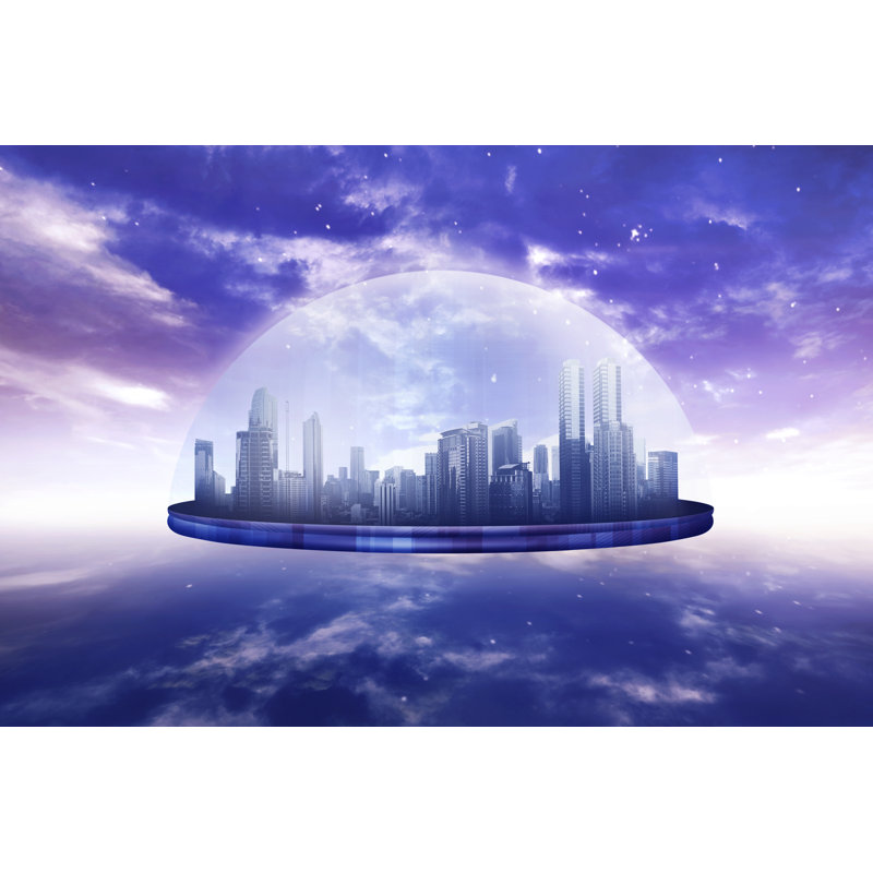 Gamache Cyberspace Background - Wrapped Canvas Print, 30cm H x 46cm W x 3.8cm D