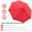 Parasol de remplacement pour patio 10 pi-1020749246