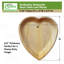  Assiettes en feuille de palmier en forme de cœur de 6 pouces, assiettes naturelles jetables ou réutilisables, vaisselle robuste compostable pour les fêtes, les mariages, les desserts et la restauration de la Saint-Valentin (100)