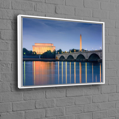 Washington Cityscape Canvas Art with a Modern 3D Design - Framed Wall Decor for a Stylish Urban Look