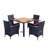 Edward-Matthew Metal Bar Set with Stools