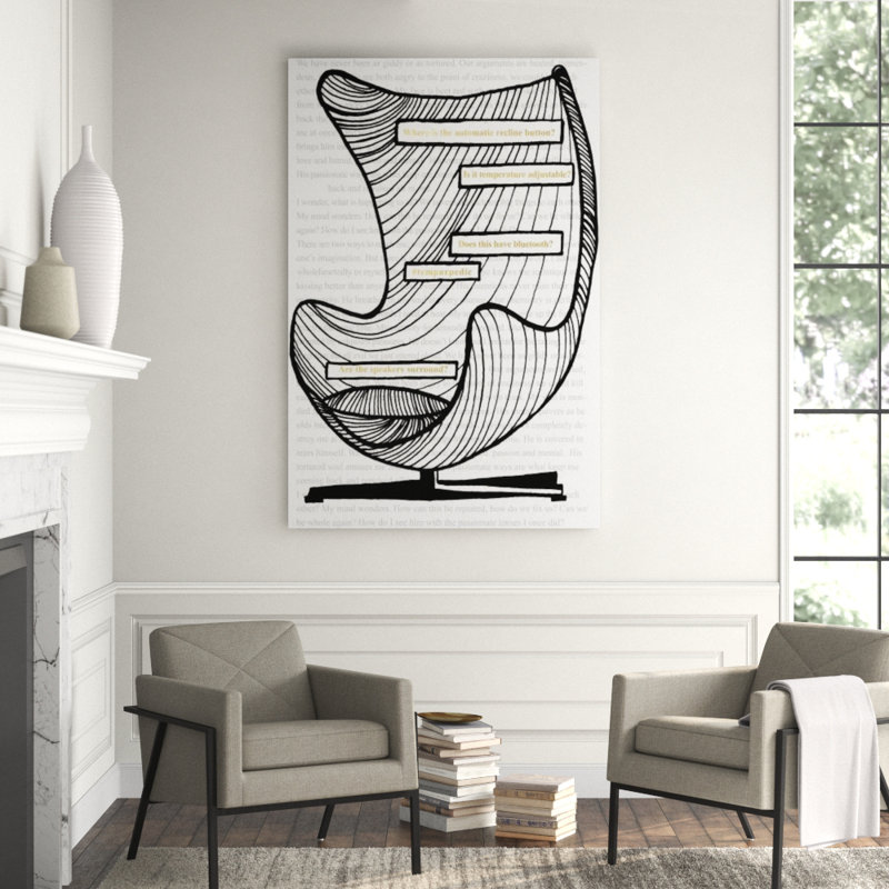 Sit Down Print by Kelli Ellis, Glass Coat, 81" H x 54" W x 1.5" D