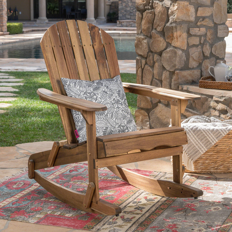 Chaise berçante Malibu Adirondack, Naturel