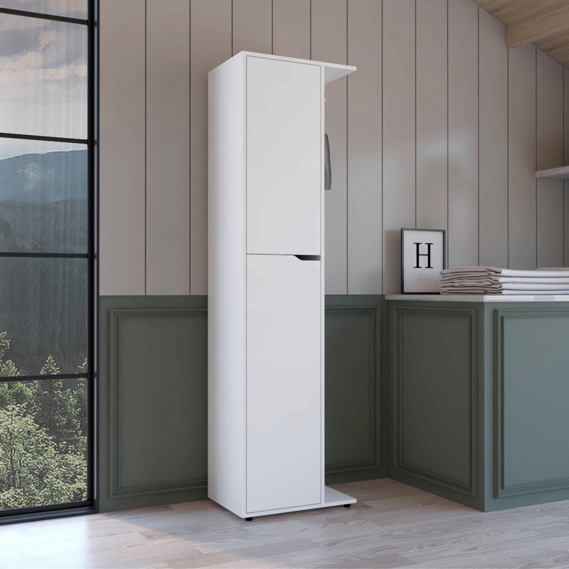 Storage Broom Closet White