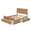 Base de lit en bois avec tiroirs-530677847