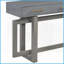 Table basse extra longue avec 3 tiroirs - Panneau de fibres à densité moyenne et amp; Structure en fer, stable et amp; Organisé pour le salon-72126300-72126303