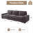 Ebern Designs Judeth Square Arm Modular Sofa-988554788-988300138