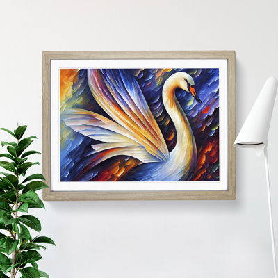 Swan Vol.1 Abstract 1 Piece Single Picture Frame Painting