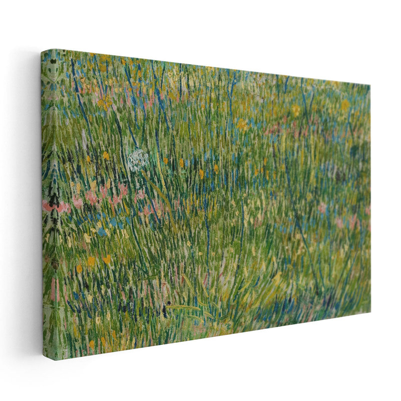 Patch of Grass, 1887 - reproduction d'art sur toile, H 40 po x l 60 po