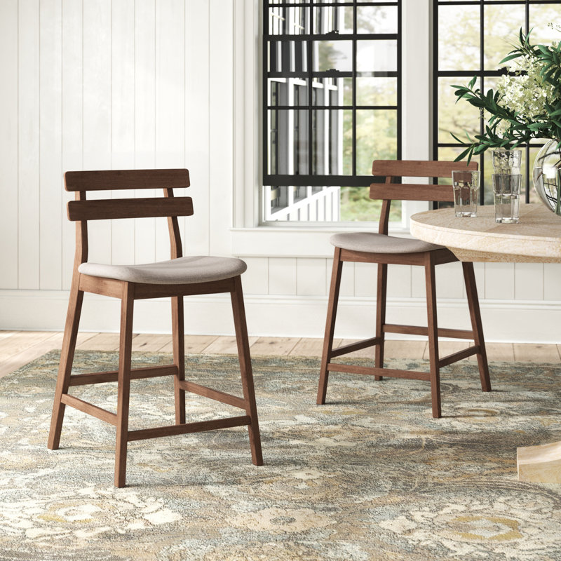 Tabouret de comptoir Aaden, Gris clair