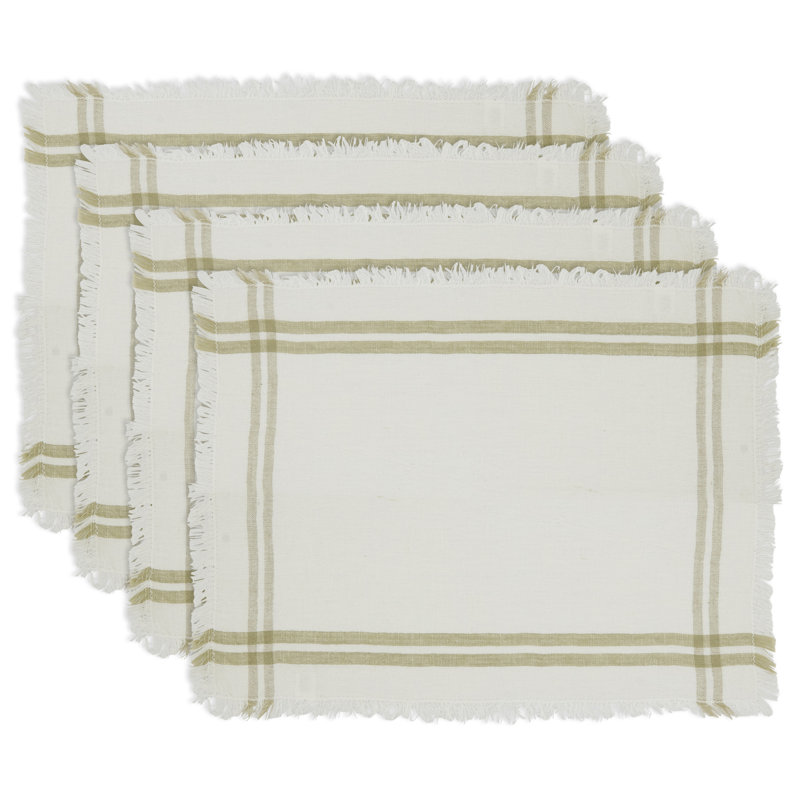 Napperon rectangulaire 50% coton - 50% lin collection Bastian