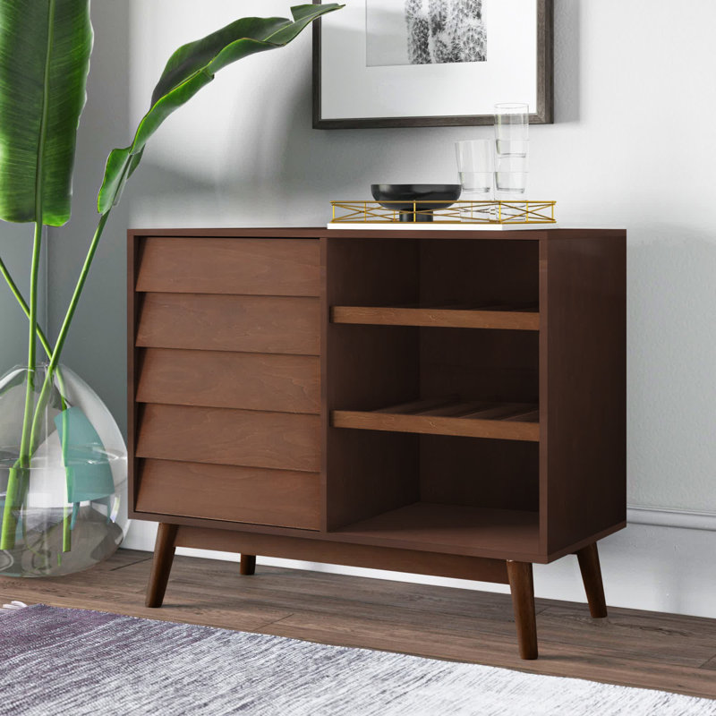Brumley 36'' Bar Cabinet, Walnut