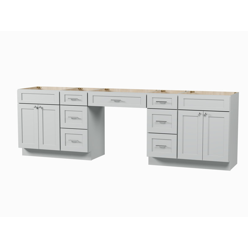 108 Base de meuble-lavabo double 108 seulement, Gris