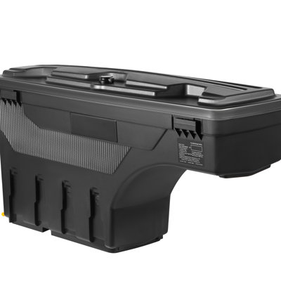 Boîte à outils pour lit de camion, roue ABS verrouillable et imperméable de 20 L pour 1500 2019 à 2021, côté conducteur, noir, rangement léger et facile à nettoyer, sécuritaire