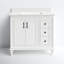 Ensemble de meuble-lavabo simple 37 po avec comptoir en quartz Armante-410397725