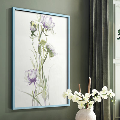 Late Summer Wildflowers I V30 Framed Print - Solid Wood