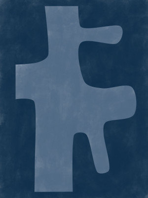 Aspectratiobluerust67, 121.92 cm H x 81.28 cm W