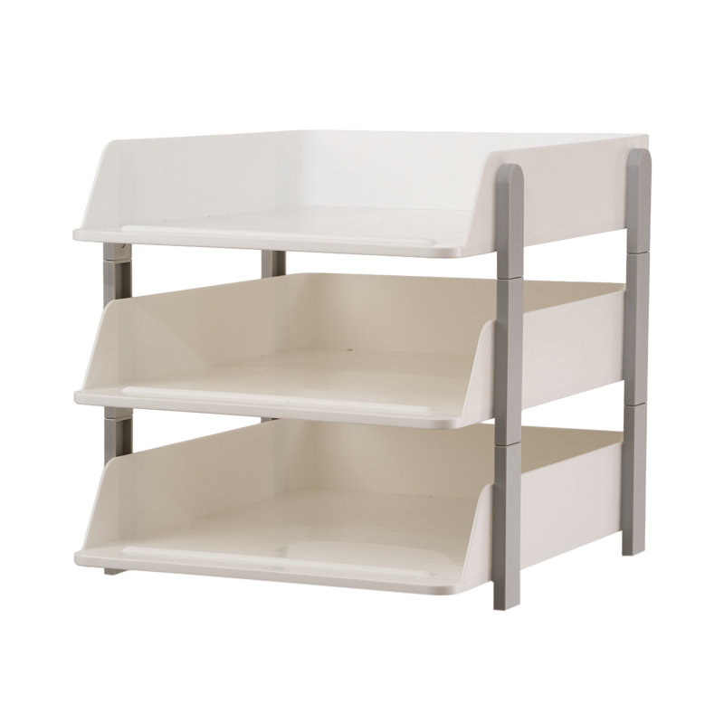 Stackable 3-Tier Desktop Document Organizer