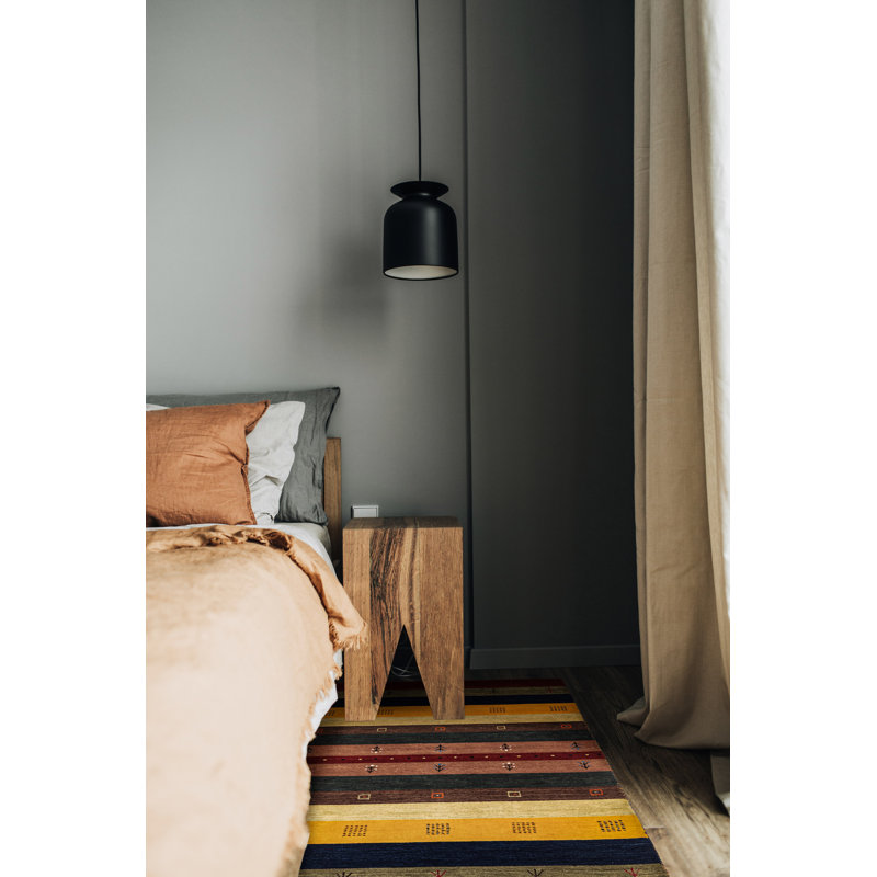 Tapis multicolore Kashkuli Gabbeh 3 pi 10 po x 5 pi 8 po