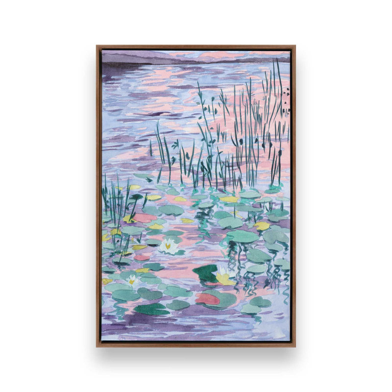 «Blush of the Sunset Sun II» par Melissa Wang, reproduction d'art, Brun, H 16 po x l 12 po