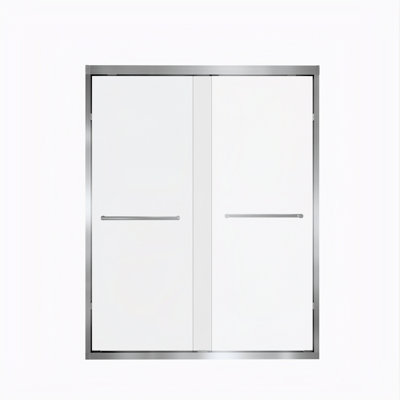 Catina 56–60"x72" Double Sliding Shower Door with 1/4" Tempered Glass & Explosion-Proof Film