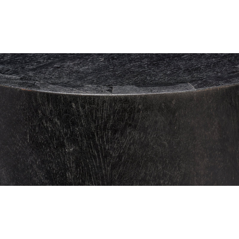 Dylan Solid Wood End Table, Charcoal