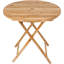 Table de salle à manger pliante en bois massif Lefka