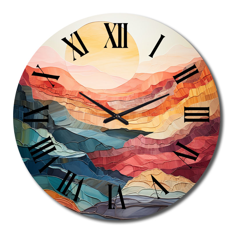 Bhikhari - Horloge murale abstraite, Grand