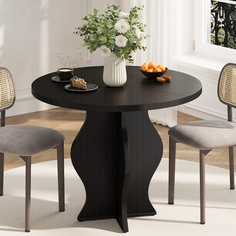 Petite table de salle à manger 31,5 pouces pour 2 personnes, Noir