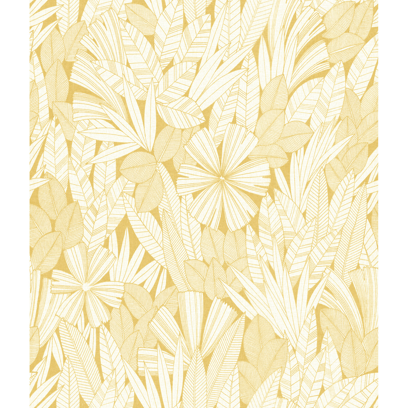 Avellana Botanical Wallpaper, Yellow